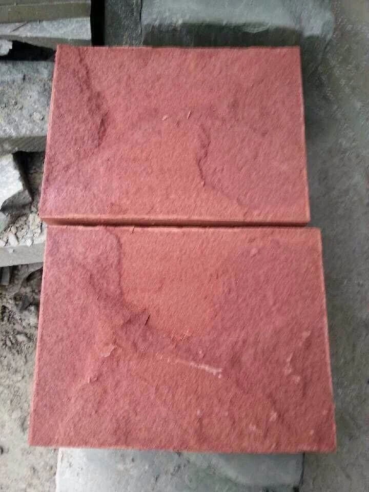 Red Sandstone Block Building Material For Flooring Tile Wall Tile