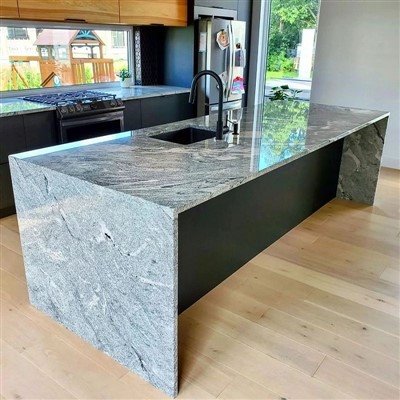 Devor / stol usti / orol uchun Viscount oq granit plitasi